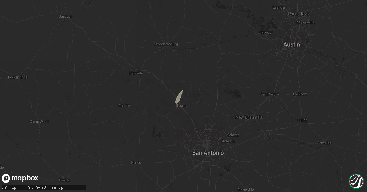 Hail Map in Boerne, TX on April 6, 2023 HailTrace